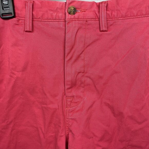 Polo Ralph Lauren Shorts Men 34 Red Khaki‎ Chino Solid Stretch Classic Fit EUC - Picture 2 of 12